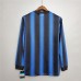 Inter Milan 10/11 Home Blue Long Sleeve Soccer Jersey